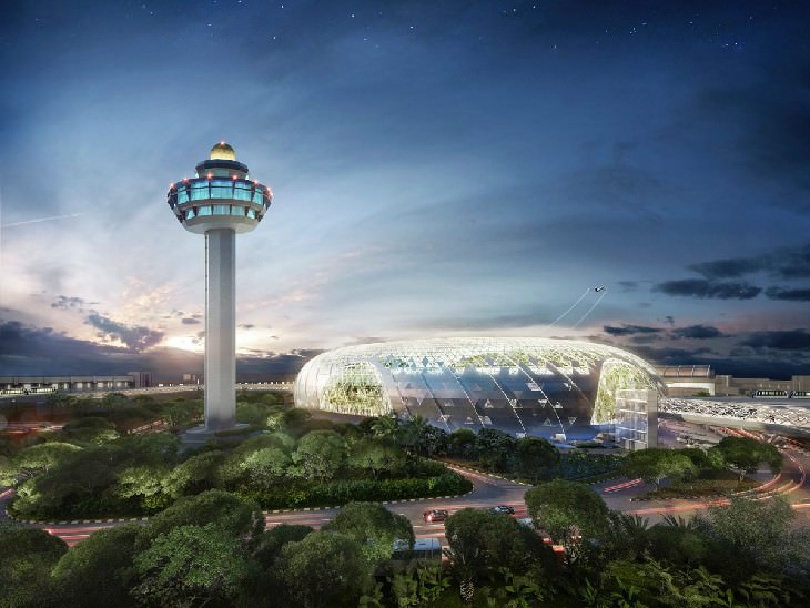 Jewel Changi Airport view from afar