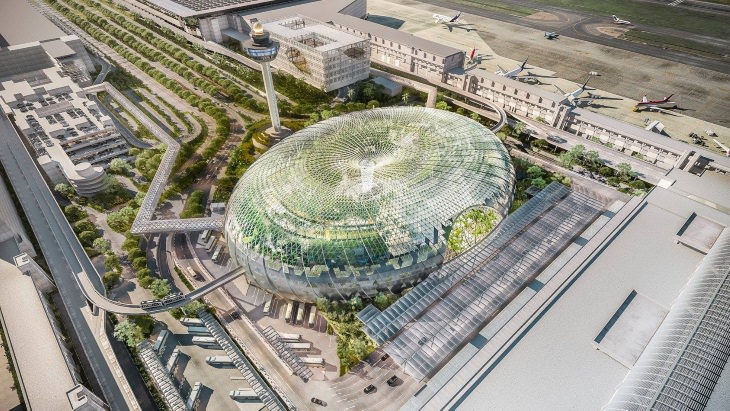 Jewel Changi Airport aerial view