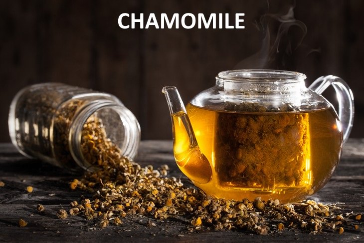 herbal teas that relieve bloating Chamomile (Chamomillae romanae)