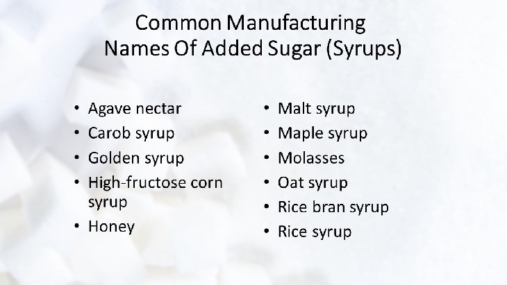sugar marketing syrups