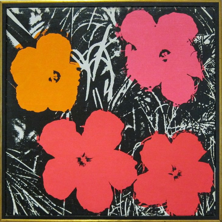 famous flower paintings Flowers (1964) Andy Warhol