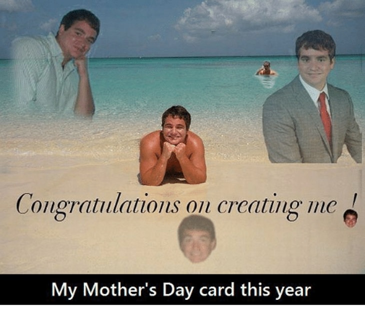 funny mother's day gifts congratulations on creating me