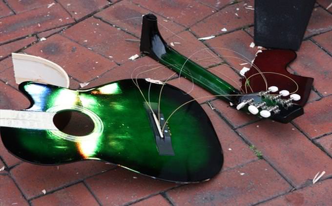 True or false: broken guitar