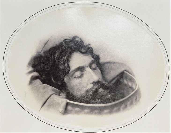Oscar Gustave Rejlander artist portrait Study of the Head of John the Baptist in a Charger, 1855