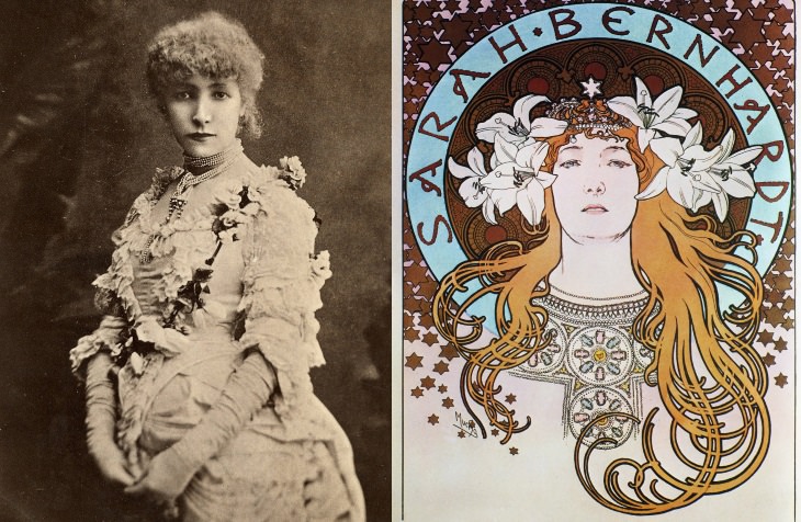 Photos of Artists' Muses Sarah Bernhardt