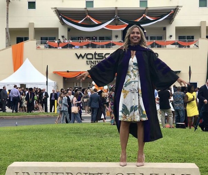 senior graduates Venezuelan 55 year old law school graduate