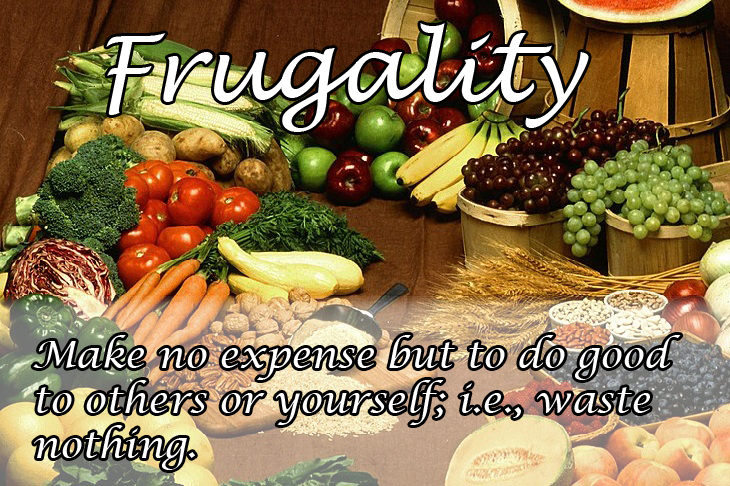 Benjamin Franklin: frugality