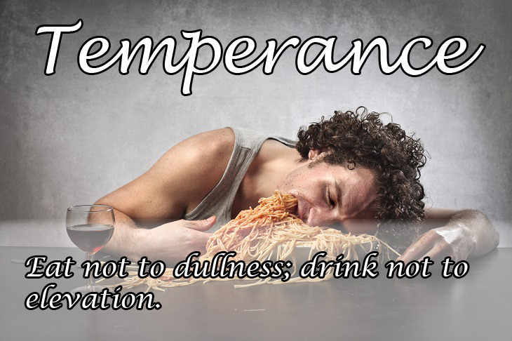 Benjamin Franklin: temperance