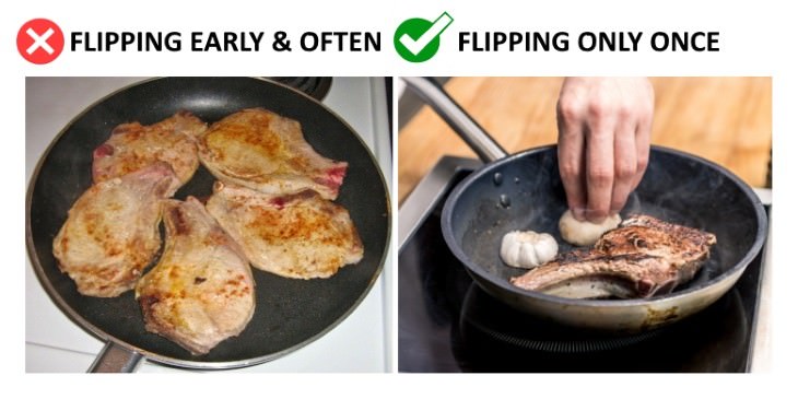 stovetop cooking mistakes flipping