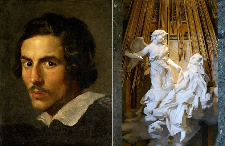 best sculptors and their masterpieces Gian Lorenzo Bernini (1598-1680) and Ecstasy of Saint Teresa (1652)