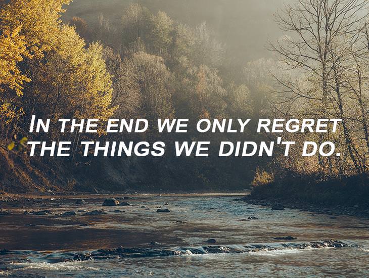 We Only Regret The Things We Didn't Do