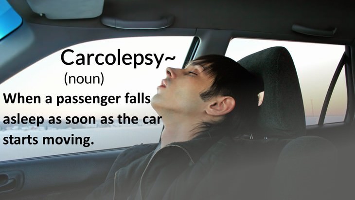 new English words carcolepsy