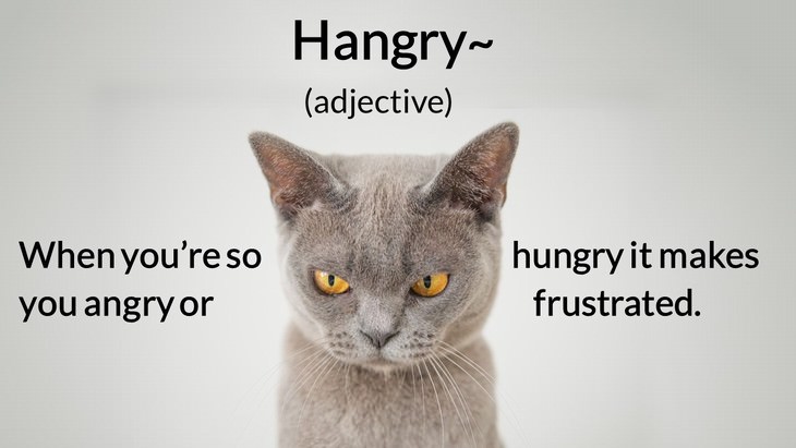 new English words hangry