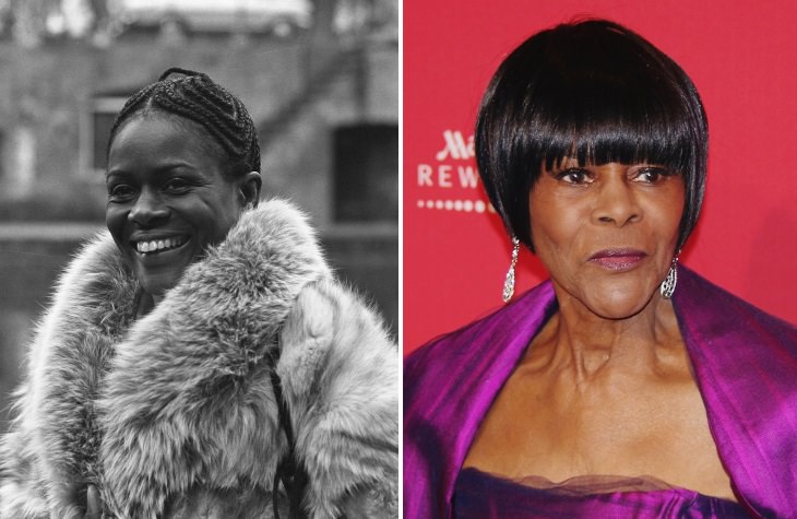 celebrities past their 80s Cicely Tyson (1973 vs 2012)