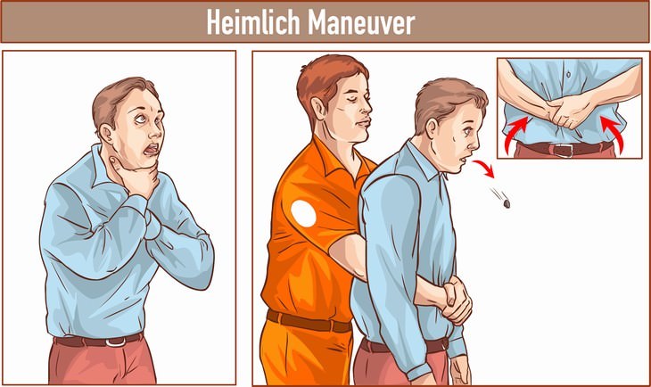 emergency medical aid tips Heimlich maneuver