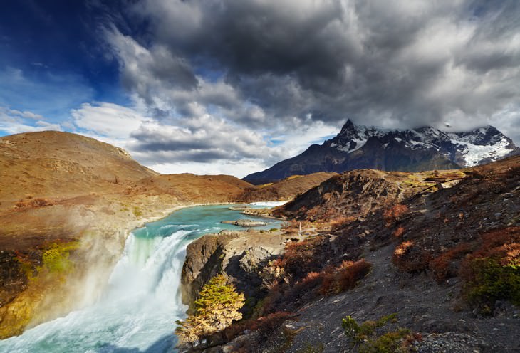 Torres del Paine National Park Salto Grande waterfall