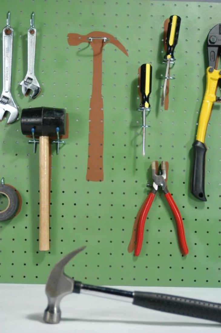 garage organization tips peg board