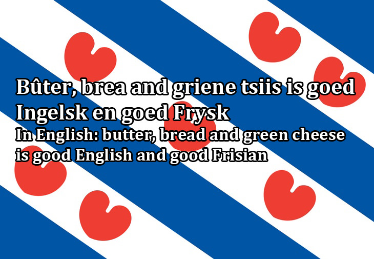 Closest languages to English: Frisian