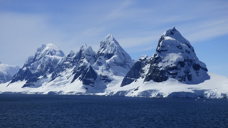 Antarctica:  mountain ranges