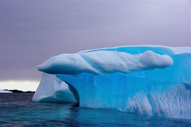 Antarctica: blue glacier