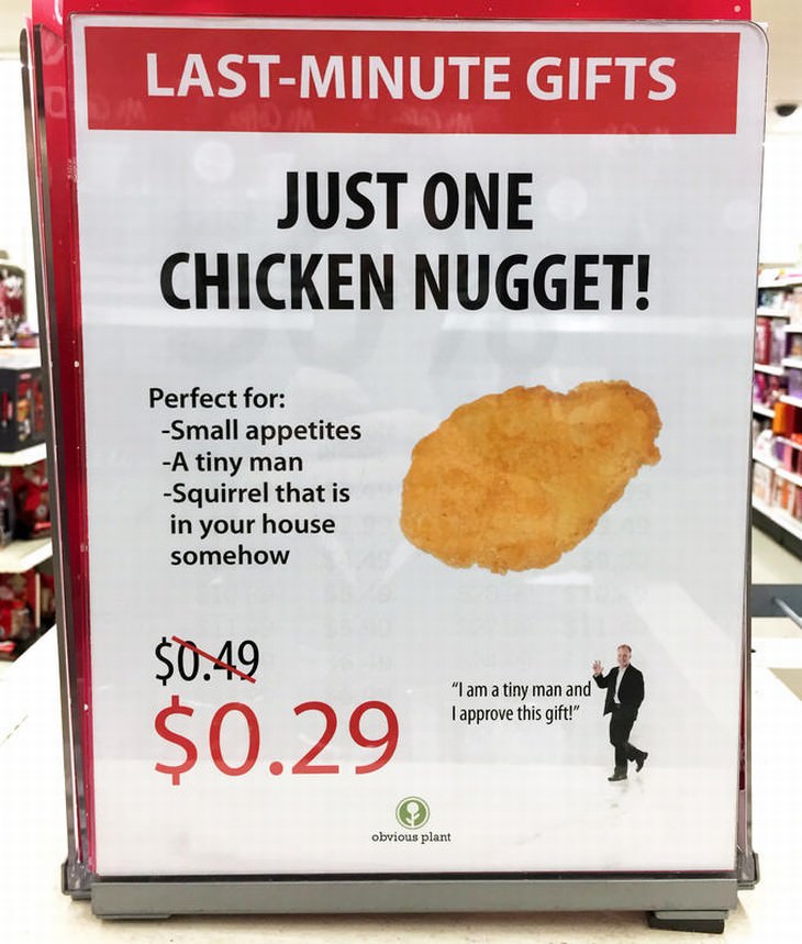obvious plant just one chicken nugget
