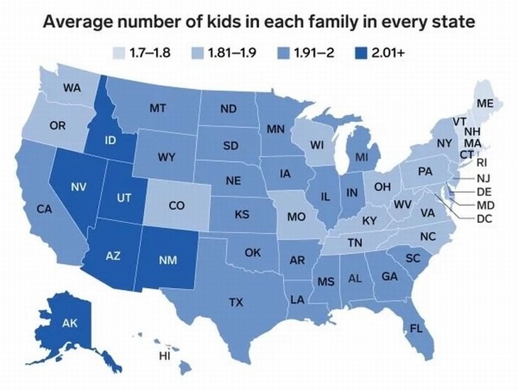 U.S. statistics maps kids