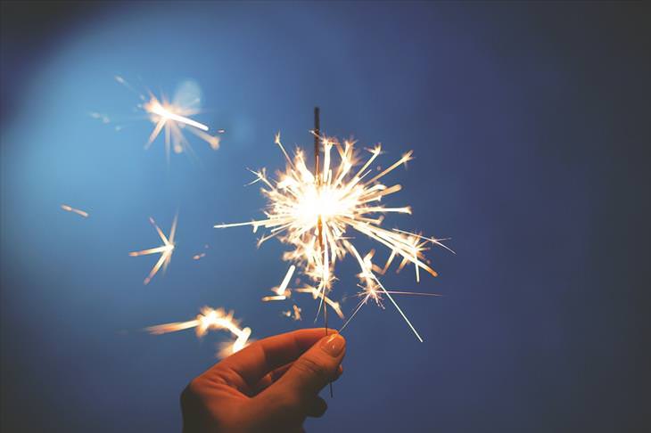 Firework safety: sparkler