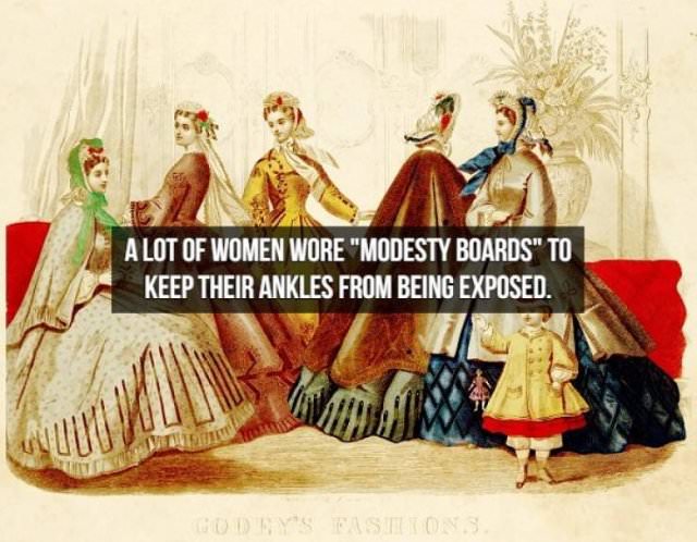 Facts about the Victorian Era modesty boards
