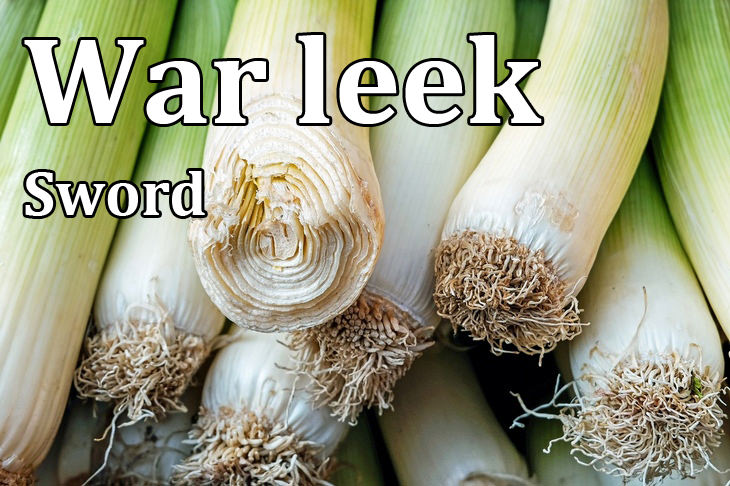 Kennings: war leek