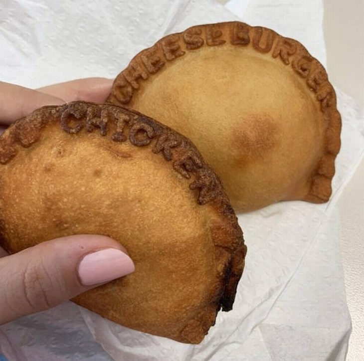 clever gadgets and inventions found in store empanadas stamped outside filling