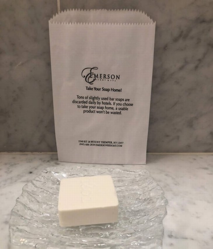 clever gadgets and inventions found in store hotel soap paper bag