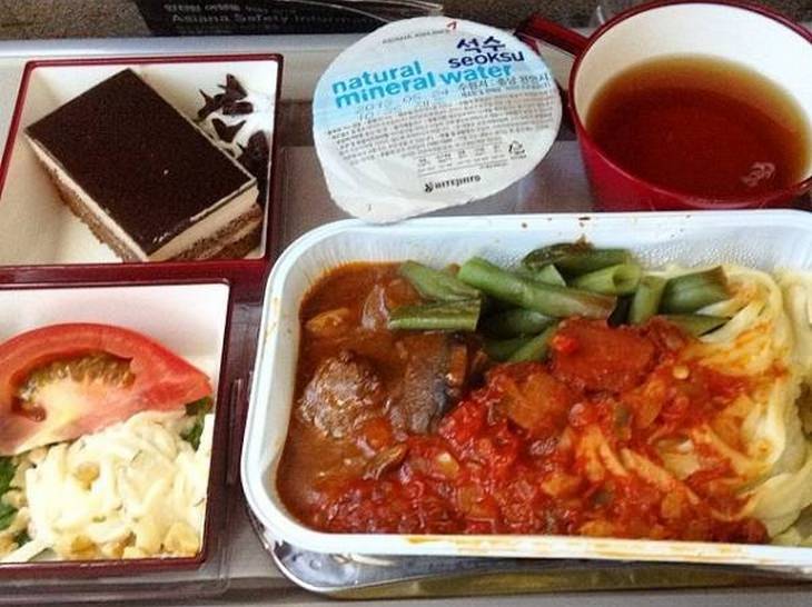 Airplane food: asiana