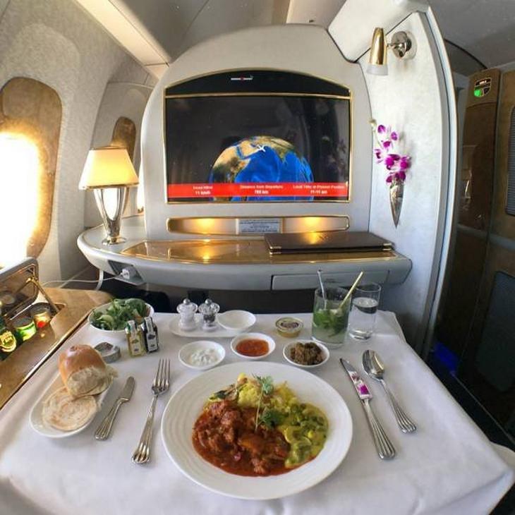 Airplane food: