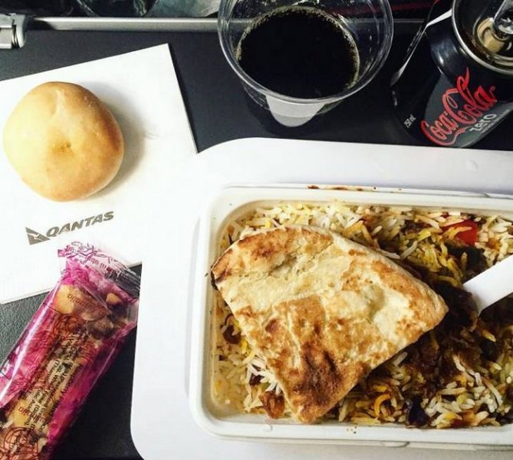 Airplane food: Qantas