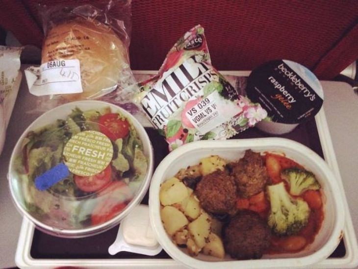 Airplane food: virgin atlantic