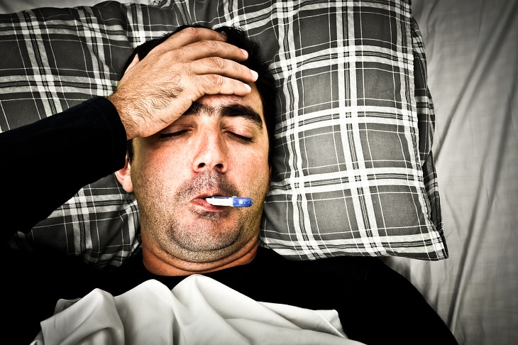 Man flu: bedridden