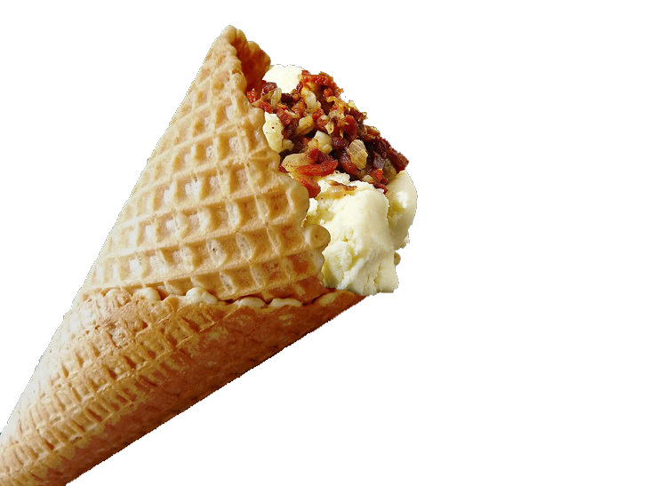 Ice Cream Cones: mashed potatoes
