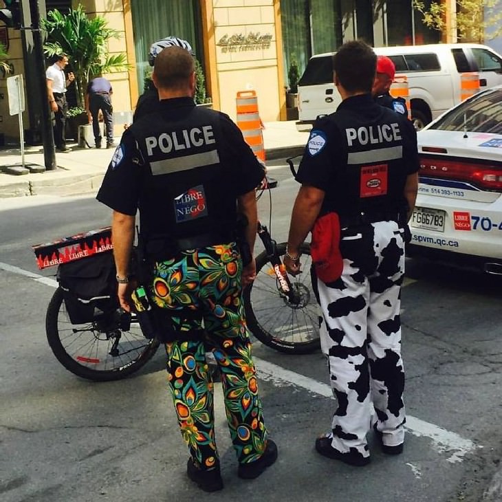 typical canada funny photo collection police silly pants