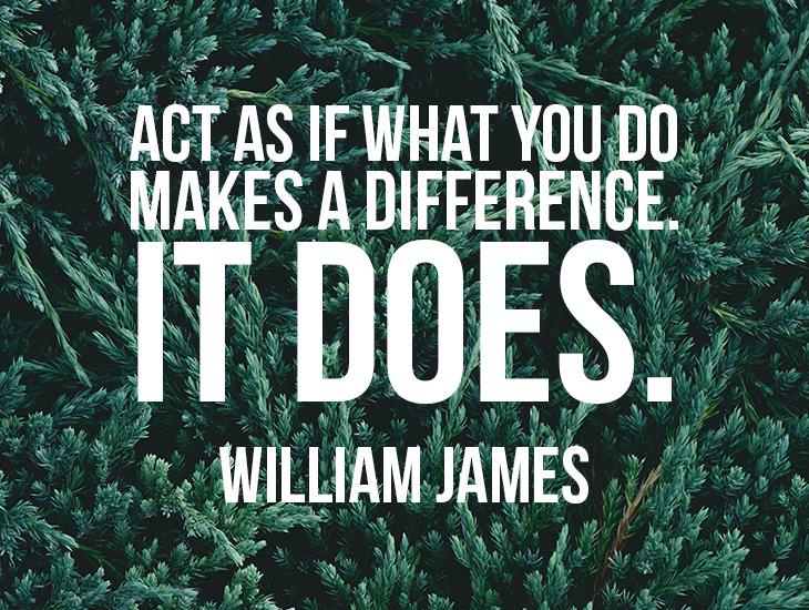 Act As If What You Do Makes A Difference