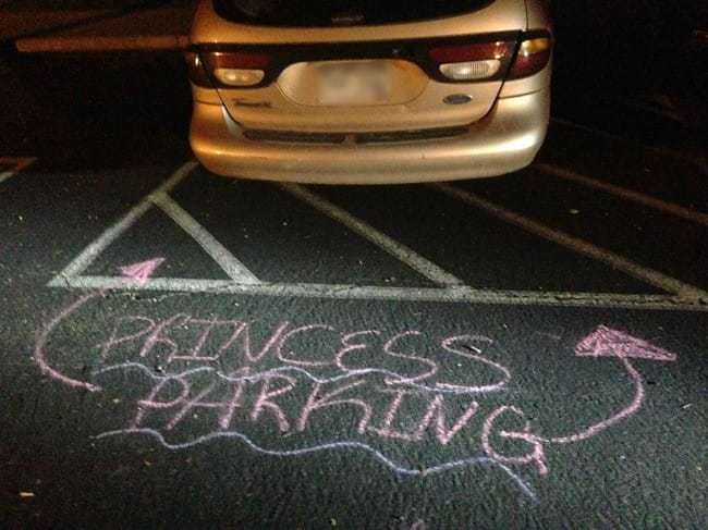 Parking fails: princess