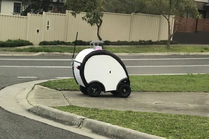 Mysterious objects: delivery robot