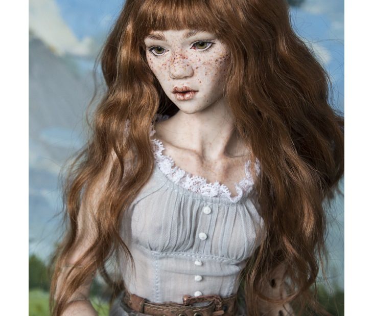 Porcelain dolls: freckles brunette