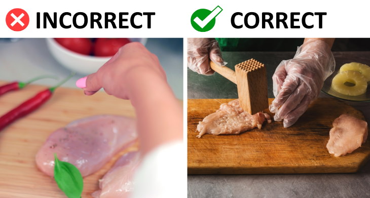 How to handle raw chicken