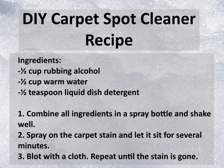wax stains carpet cleaner recipe