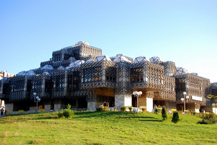 ugly buildings around the world National Library of Kosovo : Pristina, Kosovo