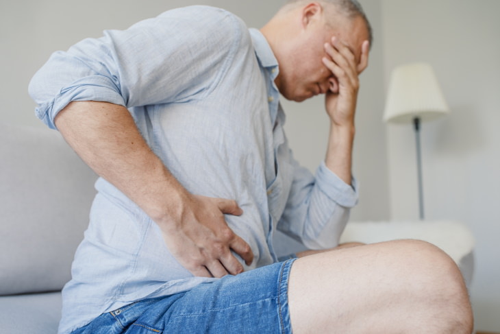 NAFLD and Gut Microbiome man with liver pain