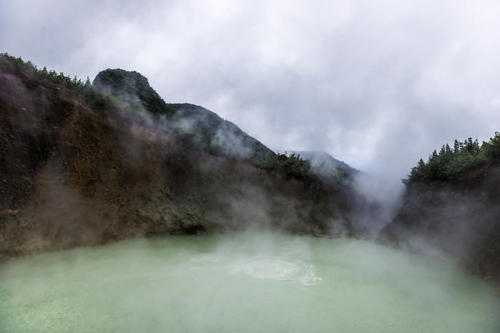 strange lakes Boiling Lake