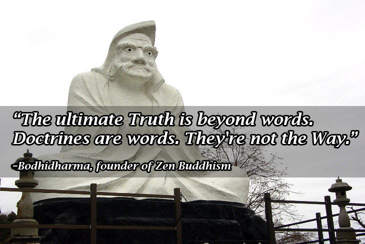 Buddhist wisdom: Bodhidharma doctrine words