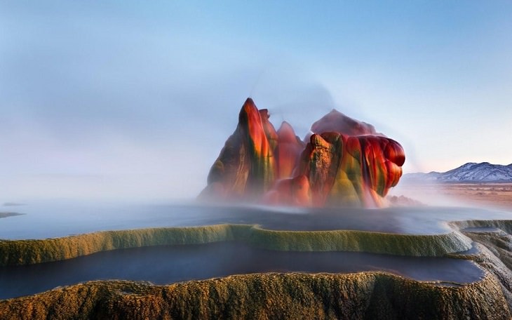 lesser known natural wonders in the USA  Fly Geyser