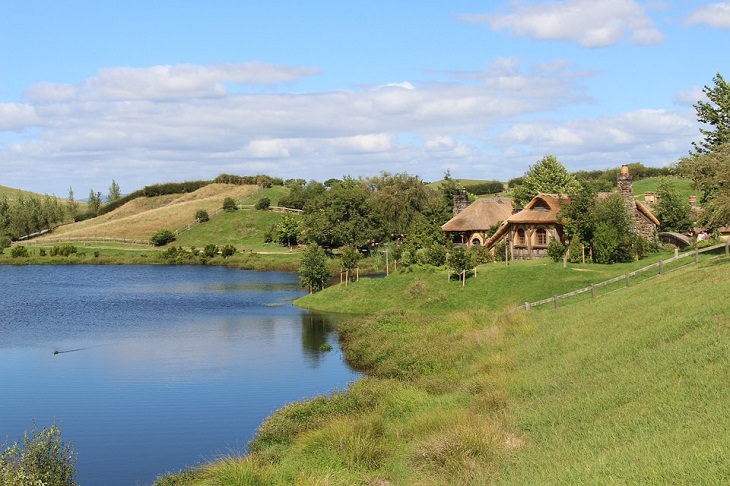 Lugares desconhecidos cidade dos Hobbits, Matamata, Nova Zelândia